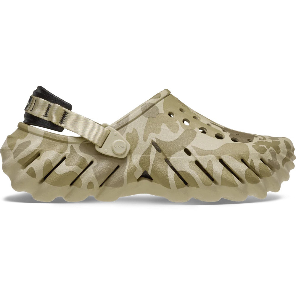 Saboti Crocs Echo Duck Camo Clog Bej - Bone/Black - imagine 8